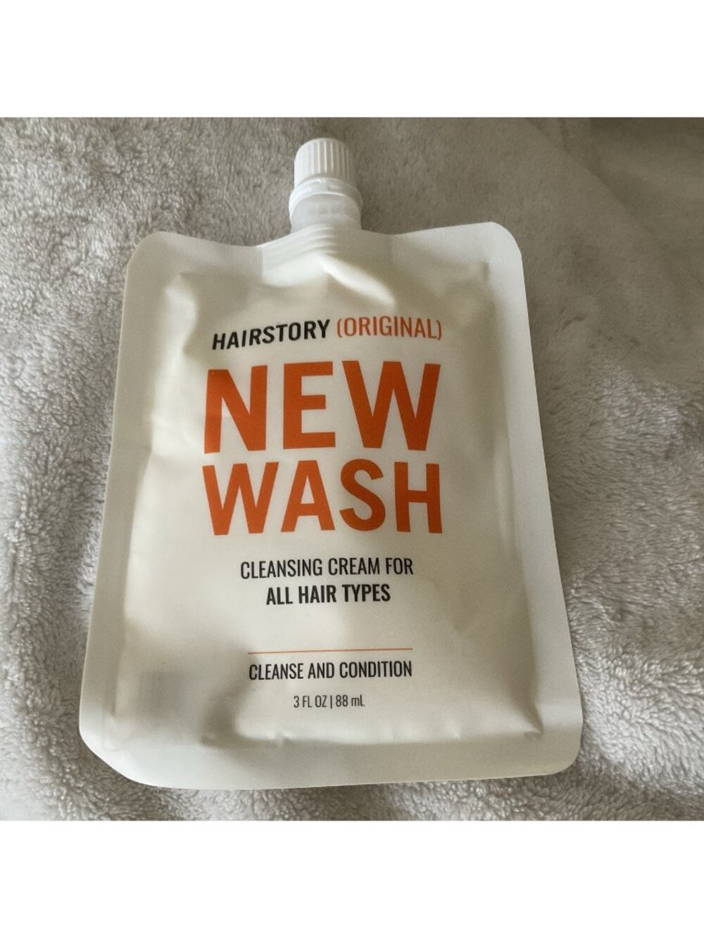 Hairstory New Wash Original Cleanse & Condition Cream Travel Size 88ml/3oz